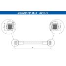 Bremsschlauch 24.5201-0136.3