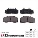 Zimmermann Bremsbelagsatz, Scheibenbremse 29835.220.1