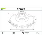 Valeo Bremsscheibe COATED 673328