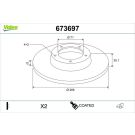 Bremsscheibe 673697