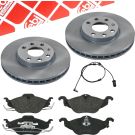 FEBI Bremsscheibe 17210 Ø256 + Belagsatz 16233 VORNE für OPEL mit Warnkontakt 17489 FEBI Bremsscheibe 17210 Ø256 + Belagsatz 16233 VORNE für OPEL mit Warnkontakt 17489