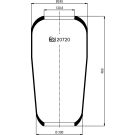 FEBI BILSTEIN 20720 Federbalg, Luftfederung