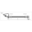 Metzger Bremsschlauch 4114761