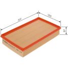 BOSCH F 026 400 434 Luftfilter