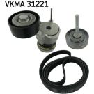 SKF Keilrippenriemensatz VKMA 31221