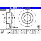 Bremsscheibe 24.0116-0131.1