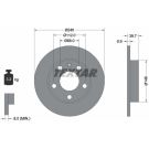 TEXTAR PRO 92106203 Bremsscheibe 245x9,9mm, 05/06x112, voll, beschichtet