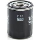 MANN-FILTER W 67 Ölfilter M 20 X 1.5, mit einem Rücklaufsperrventil, Anschraubfilter