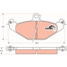 TRW Bremsbelagsatz, Scheibenbremse COTEC GDB1041