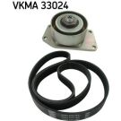 SKF Keilrippenriemensatz VKMA 33024