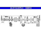 Bremsschlauch 24.5112-0376.3 Bremsschlauch 24.5112-0376.3