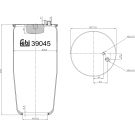 FEBI BILSTEIN 39045 Federbalg, Luftfederung FEBI BILSTEIN 39045 Federbalg, Luftfederung