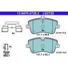 ATE Ceramic 13.0470-2726.2 Bremsbeläge, exkl. Verschleißwarnkontakt, mit Bremssattelschrauben, mit Zubehör ATE Ceramic 13.0470-2726.2 Bremsbeläge, exkl. Verschleißwarnkontakt, mit Bremssattelschrauben, mit Zubehör