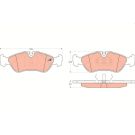 TRW Bremsbelagsatz, Scheibenbremse COTEC GDB951