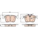 TRW Bremsbelagsatz, Scheibenbremse COTEC GDB2071