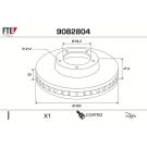 Bremsscheibe 9082804 Bremsscheibe 9082804