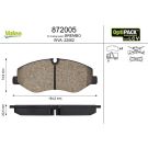 Valeo Bremsbelagsatz, Scheibenbremse OPTIPACK for LCV 872005