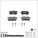 Zimmermann Bremsbelagsatz, Scheibenbremse 23353.150.1