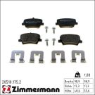 Zimmermann Bremsbelagsatz, Scheibenbremse 20510.175.2 Zimmermann Bremsbelagsatz, Scheibenbremse 20510.175.2