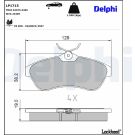 Delphi Bremsbelagsatz, Scheibenbremse LP1715