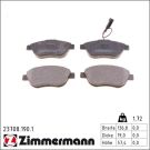 Zimmermann Bremsbelagsatz, Scheibenbremse 23708.190.1