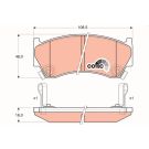 TRW Bremsbelagsatz, Scheibenbremse COTEC GDB3180