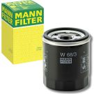 MANN-FILTER W 68/3 Ölfilter 3/4-16 UNF, mit einem Rücklaufsperrventil, Anschraubfilter MANN-FILTER W 68/3 Ölfilter 3/4-16 UNF, mit einem Rücklaufsperrventil, Anschraubfilter