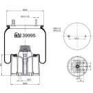 FEBI BILSTEIN 39995 Federbalg, Luftfederung FEBI BILSTEIN 39995 Federbalg, Luftfederung