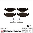 Zimmermann Bremsbelagsatz, Scheibenbremse 20889.173.1