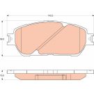 Bremsbelagsatz, Scheibenbremse GDB3610 Bremsbelagsatz, Scheibenbremse GDB3610