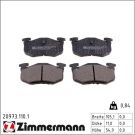 Zimmermann Bremsbelagsatz, Scheibenbremse 20973.110.1