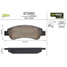Valeo Bremsbelagsatz, Scheibenbremse OPTIPACK for LCV 872465