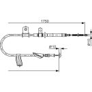 BOSCH Seilzug, Feststellbremse 1 987 482 352