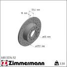 Zimmermann Bremsscheibe SPORT Z 600.3234.52