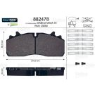 Valeo Bremsbelagsatz, Scheibenbremse SMARTPACK 882478