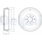 Delphi Bremstrommel BF503