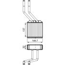 Valeo Wärmetauscher, Innenraumheizung 811520