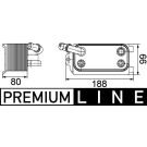 Mahle Ölkühler, Automatikgetriebe BEHR Premium Line CLC 72 000P