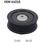 SKF Umlenk-/Führungsrolle, Keilrippenriemen VKM 64018