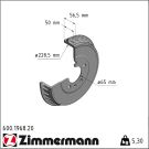 Zimmermann Bremstrommel Coat Z 600.1968.20
