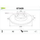 Valeo Bremsscheibe COATED 673429