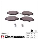 Zimmermann Bremsbelagsatz, Scheibenbremse 21980.180.1