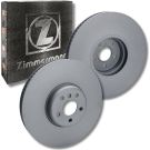 ZIMMERMANN 150.2954.20 + 150.2955.20 Bremsscheiben 374mm, 6/5, 5x112, innenbelüftet, beschichtet, hochgekohlt für BMW