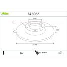 Valeo Bremsscheibe COATED 673065