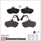 Zimmermann Bremsbelagsatz, Scheibenbremse 20669.190.1