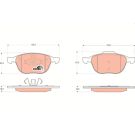 TRW Bremsbelagsatz, Scheibenbremse COTEC GDB1583