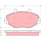 TRW Bremsbelagsatz, Scheibenbremse GDB1080