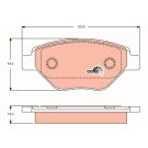 TRW Bremsbelagsatz, Scheibenbremse COTEC GDB1571