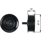 Gates Umlenk-/Führungsrolle, Keilrippenriemen DriveAlign™ T36410