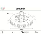 Bremsscheibe 9082661 Bremsscheibe 9082661